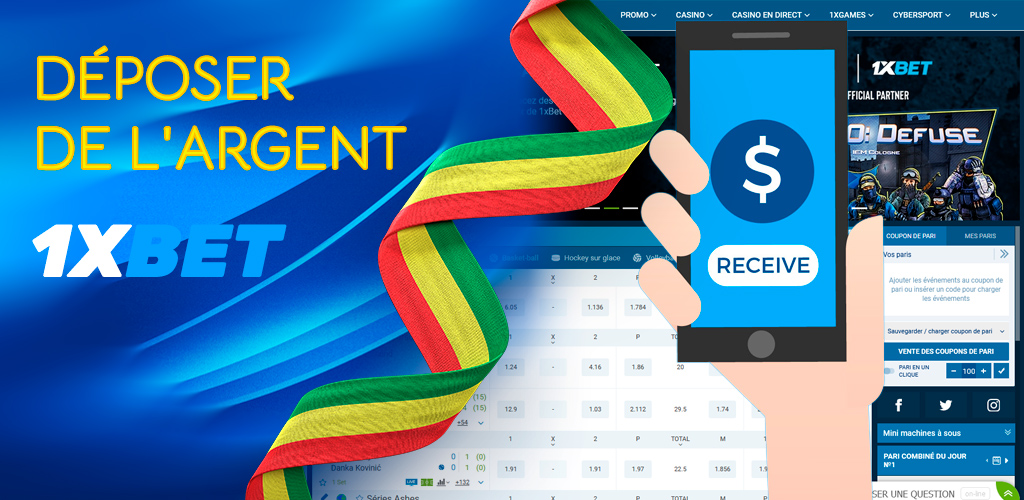 Faire un dépôt d'argent sur 1xBet
