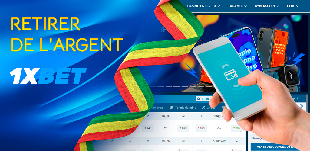 Effectuer un retrait d'argent de 1xBet