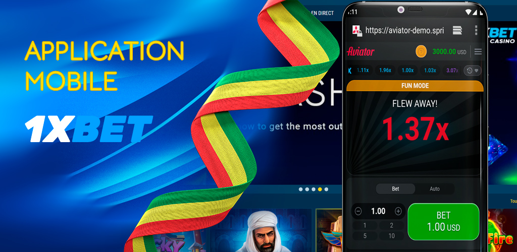 Application mobile 1xBet pour jouer à Aviator