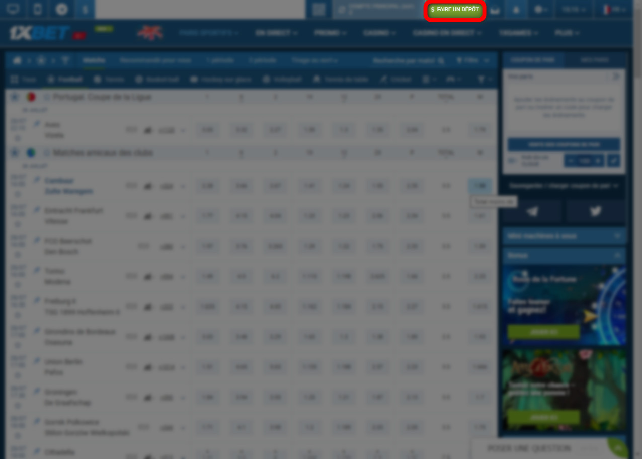 Comment parier sur le football avec 1xBet. Screens 2.