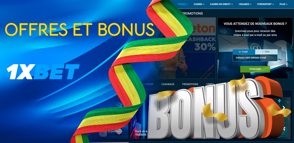 Promotions et bonus chez 1xBet Live.