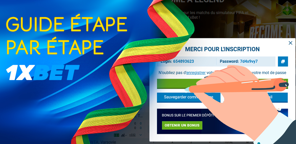 Comment s'inscrire sur 1xBet : Procédure pas à pas