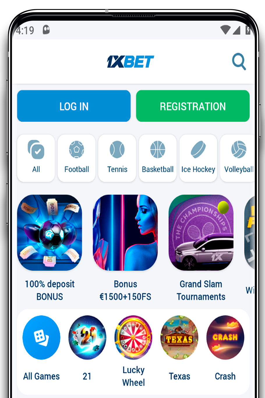 Explorez l'appli mobile 1xBet: pariez où vous voulez avec facilité.